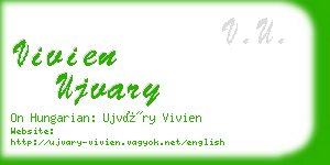 vivien ujvary business card